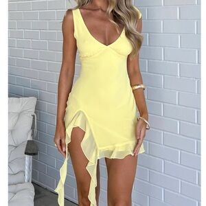 White Fox Boutique Yellow Dress